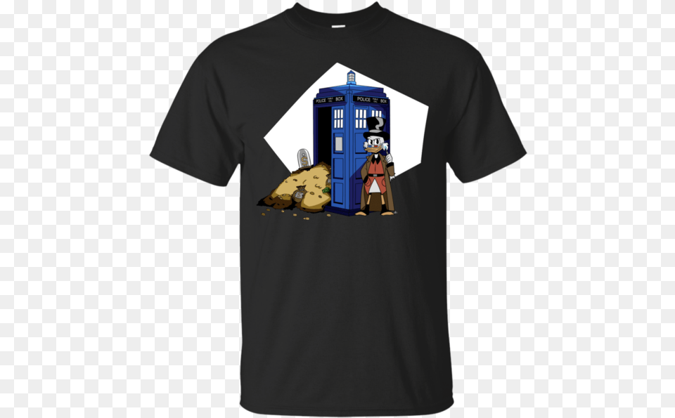 The 10th Doctor Vs Ducktales Scrooge T Shirt Amp Hoodie Camiseta Adidas Rick Y Morty, Clothing, T-shirt, Person Free Png
