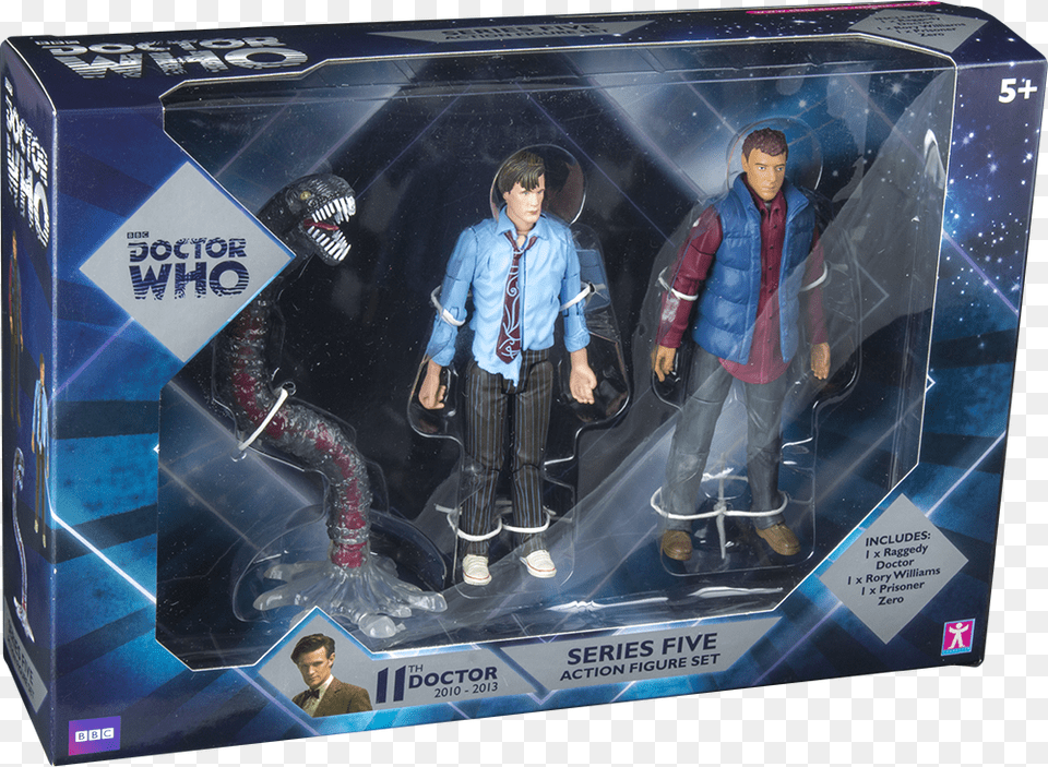 The 11th Doctor Series Five Action Figure Set Of 3 Doctor, Figurine, Adult, Person, Man Free Png Download