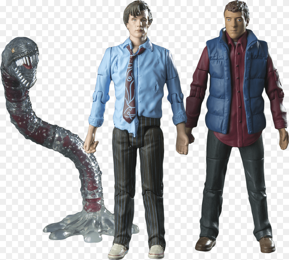 The 11th Doctor Series Five Action Figure Set Of 3 Doctor Who 11th Doctor Action Figure, Jacket, Pants, Coat, Clothing Png Image