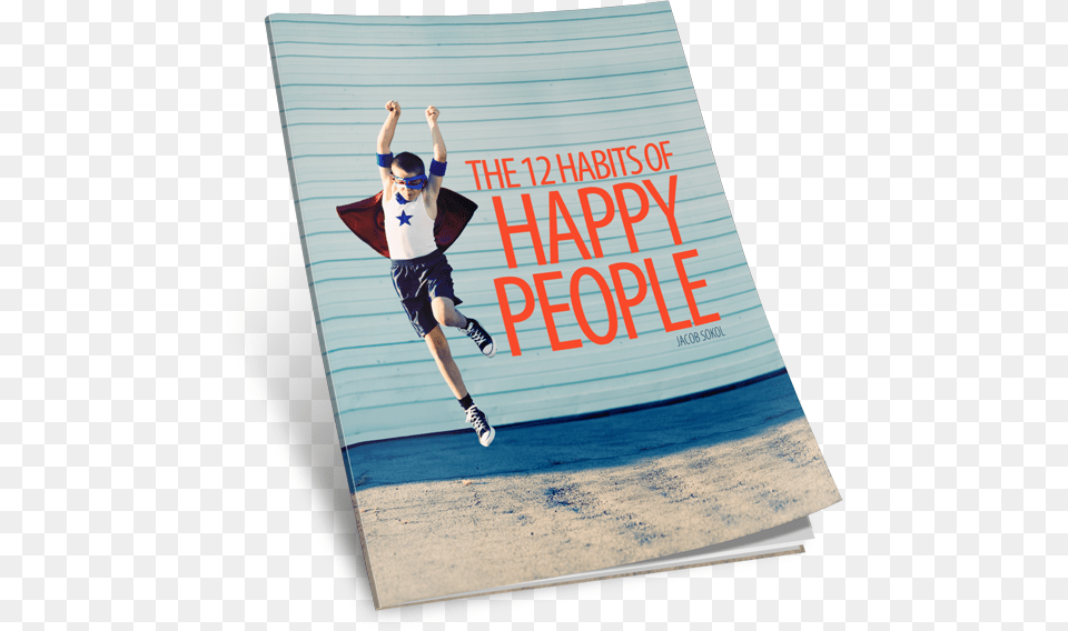 The 12 Habits Of Happy People Running Across Finish Line, Shorts, Advertisement, Clothing, Poster Free Png
