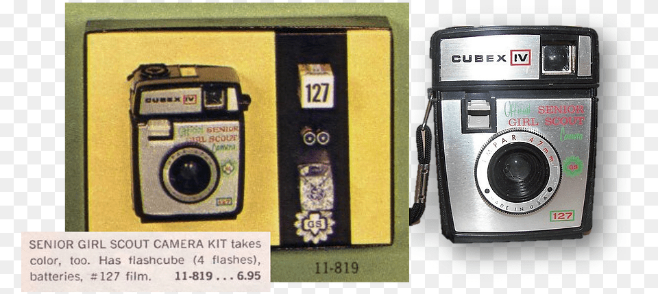 The 1966 Cubex Iv Official Senior Girl Scout Camera Mirrorless Interchangeable Lens Camera, Digital Camera, Electronics Free Png