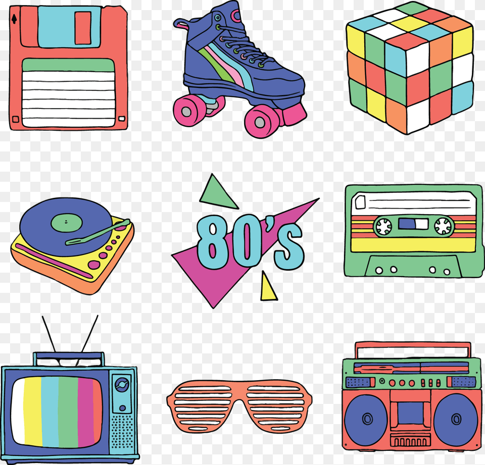 The 1980s Was Undoubtedly A Decade Of Tumultuous Politics Rubik39s Cube, Clothing, Footwear, Shoe, Accessories Png