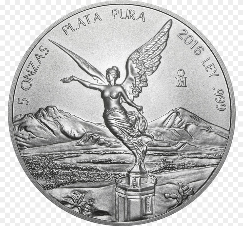 The 2016 Mexican Libertad 5oz Silver Coin Reverse Features 5 Oz Libertad 2018, Adult, Male, Man, Person Free Png Download
