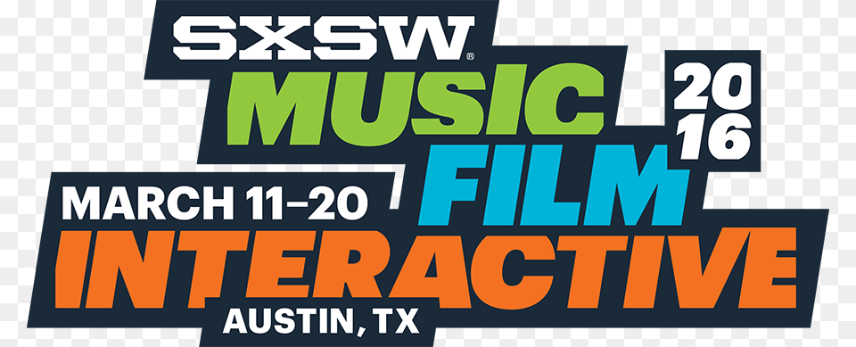 The 2016 Sxsw Lineup Features Nic Cage Jake Gyllenhaal Sxsw 2016 Logo, Advertisement, Text, Poster, Dynamite Png Image