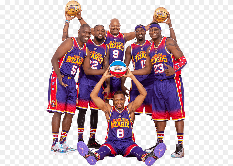 The 2019 20 Harlem Wizards Meet The Players Block Basketball, Person, People, Volleyball (ball), Ball Free Png Download