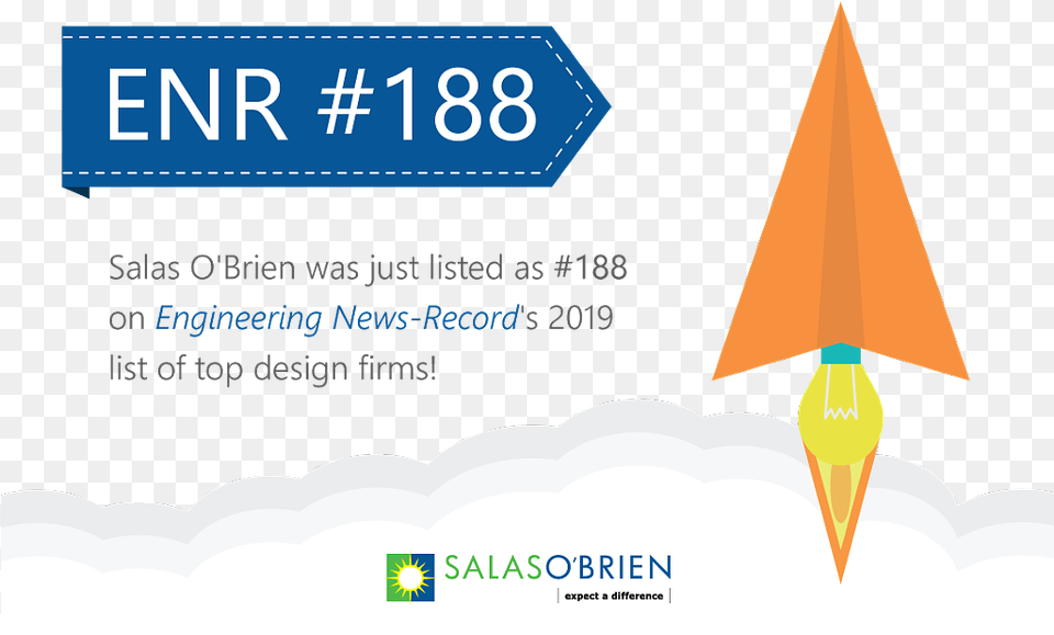 The 2019 Enr Rankings Are Out And Salas Oquotbrien Rocketed Graphic Design, Triangle, Text Free Png Download