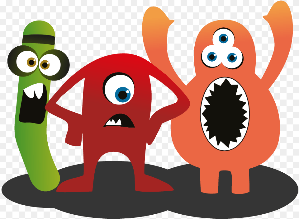The 3 Original Software Testing Club Monsters Standing Ministry Of Testing Swag, Animal, Bear, Mammal, Wildlife Png