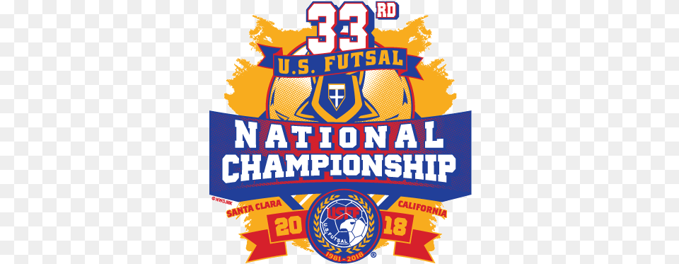 The 33rd U United States Futsal Federation, Badge, Logo, Symbol Free Png Download