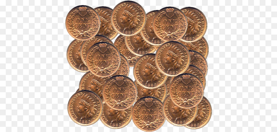 The 57 Pennies Solid, Bronze, Coin, Money, Treasure Free Png Download