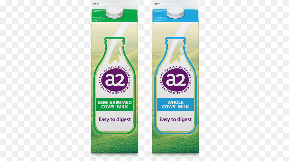 The A2 Milk Company Has Begun Selling Its Fresh Milk Milk, Beverage, Bottle Png