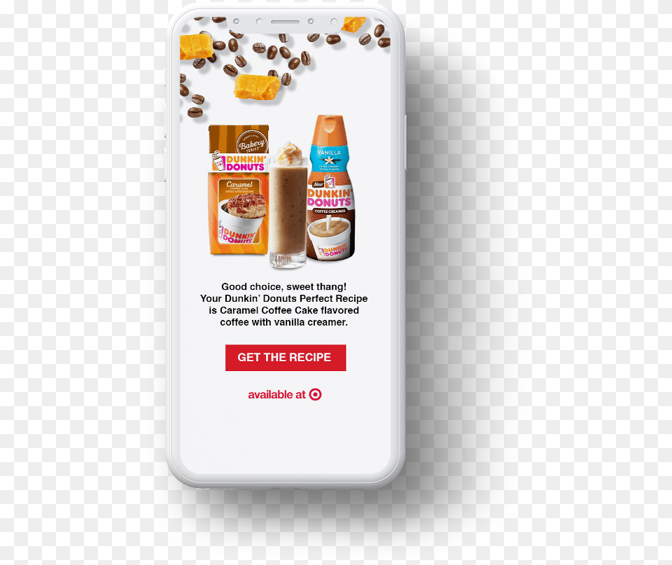 The Ad Helped Promote Dunkin Donuts Flavors While Allowing Juice, Advertisement, Bottle, Beverage Png