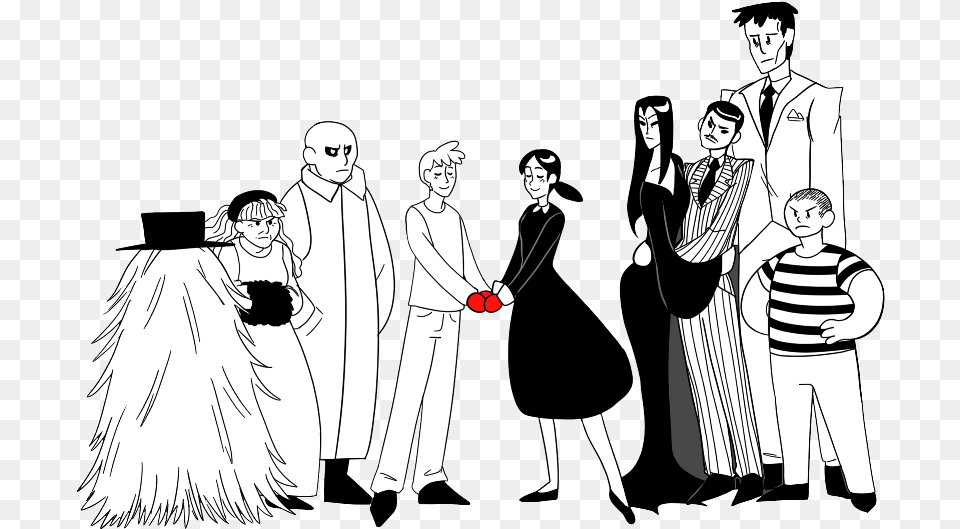 The Addams Family Musical Addams Family Drawings, Adult, Publication, Person, Woman Png Image
