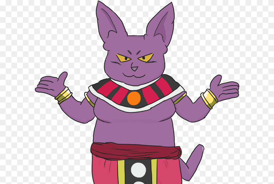 The Adorable God Of Destruction Cartoon, Purple, Baby, Person, Pet Free Png