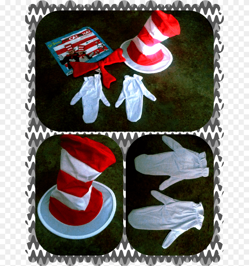 The Adult Dr Seuss Cat In The Hat Accessory Kit Is Cake, Clothing, Footwear, Shoe, Person Free Png