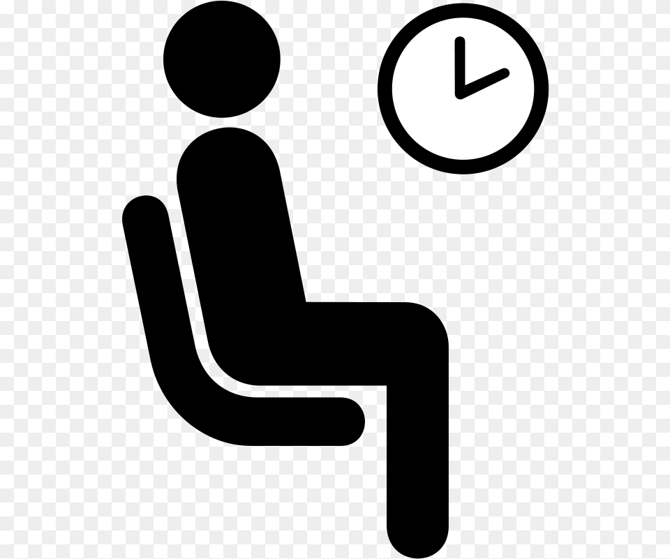 The Adventure Called Job Interview Waiting Icon Full Person Sitting Clip Art, Text, Symbol Png