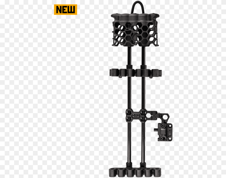The All New Hex Light Arrow Quiver Features Four Glowing Trophy Ridge Hex Light Quiver Mount, Cross, Symbol, Lamp, Indoors Png