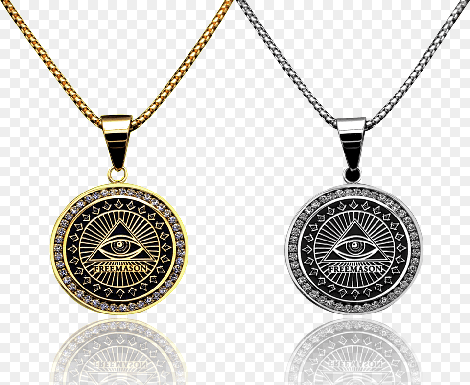 The All Seeing Eye Masonic Pendant, Accessories, Jewelry, Necklace, Diamond Free Png