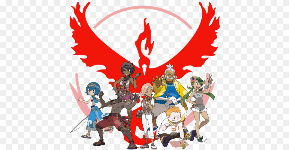 The Alola Forms Of Candela And Blanche Have Now Joined Pokemon Go Team Valor, Publication, Book, Comics, Person Free Png Download