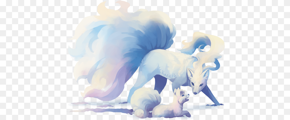 The Alolan Variants Of Vulpix And Ninetales Are So Alolan Ninetales And Vulpix, Animal, Bear, Mammal, Wildlife Png