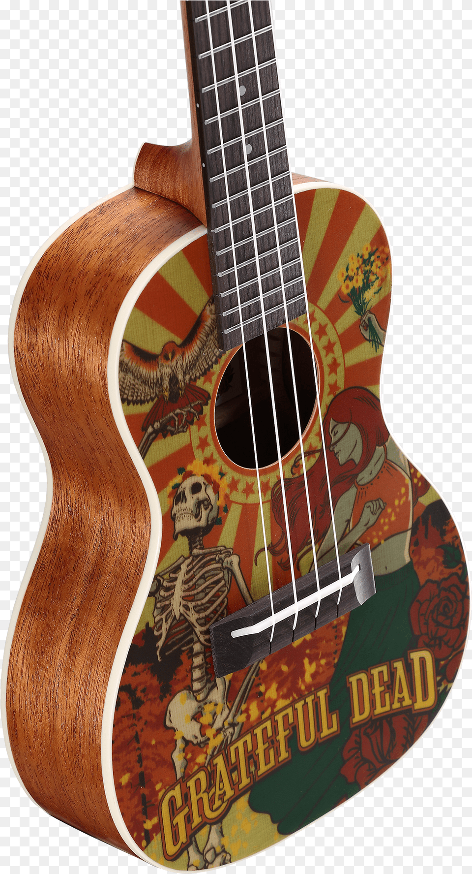 The Alvarez Grateful Dead Grateful Dead Ukulele, Bass Guitar, Guitar, Musical Instrument, Person Png Image