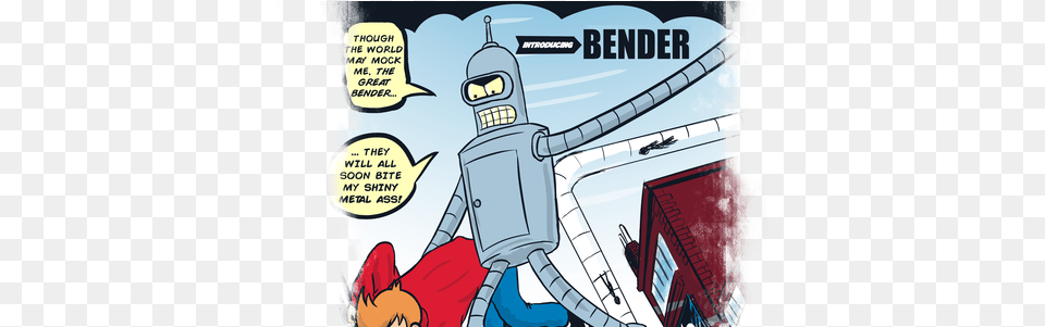 The Amazing Bender Tee Design By Sergiodoe Design, Book, Comics, Publication Free Transparent Png