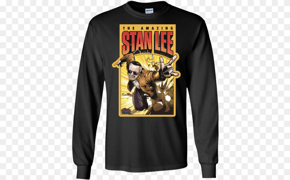 The Amazing Stan Lee Long Sleeve Shirt Paegan Terrorism Tactics Shirts, T-shirt, Clothing, Long Sleeve, Book Free Png