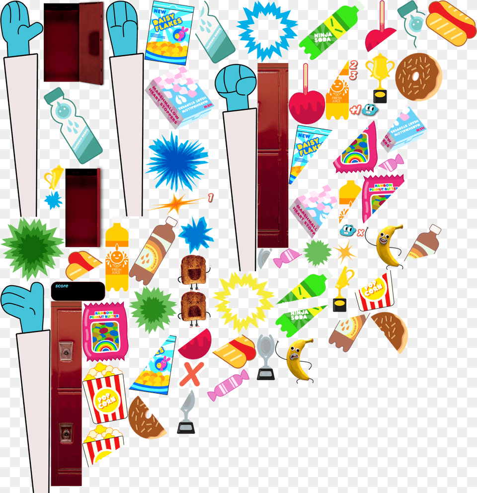 The Amazing World Of Gumball Download, Food, Sweets, Art Png Image