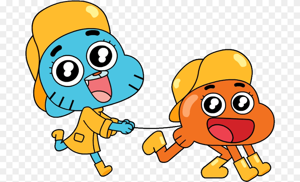 The Amazing World Of Gumball Fan Art Cute Gumball And Darwin, Face, Head, Person, Animal Png Image