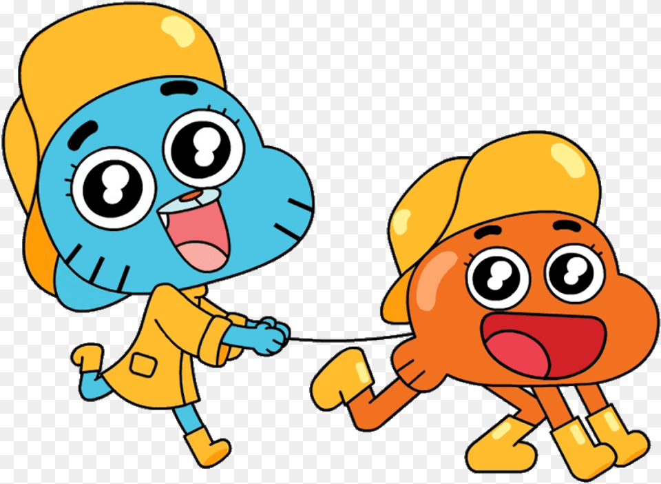 The Amazing World Of Gumball File Cute Gumball And Darwin, Baby, Person, Animal, Bear Png