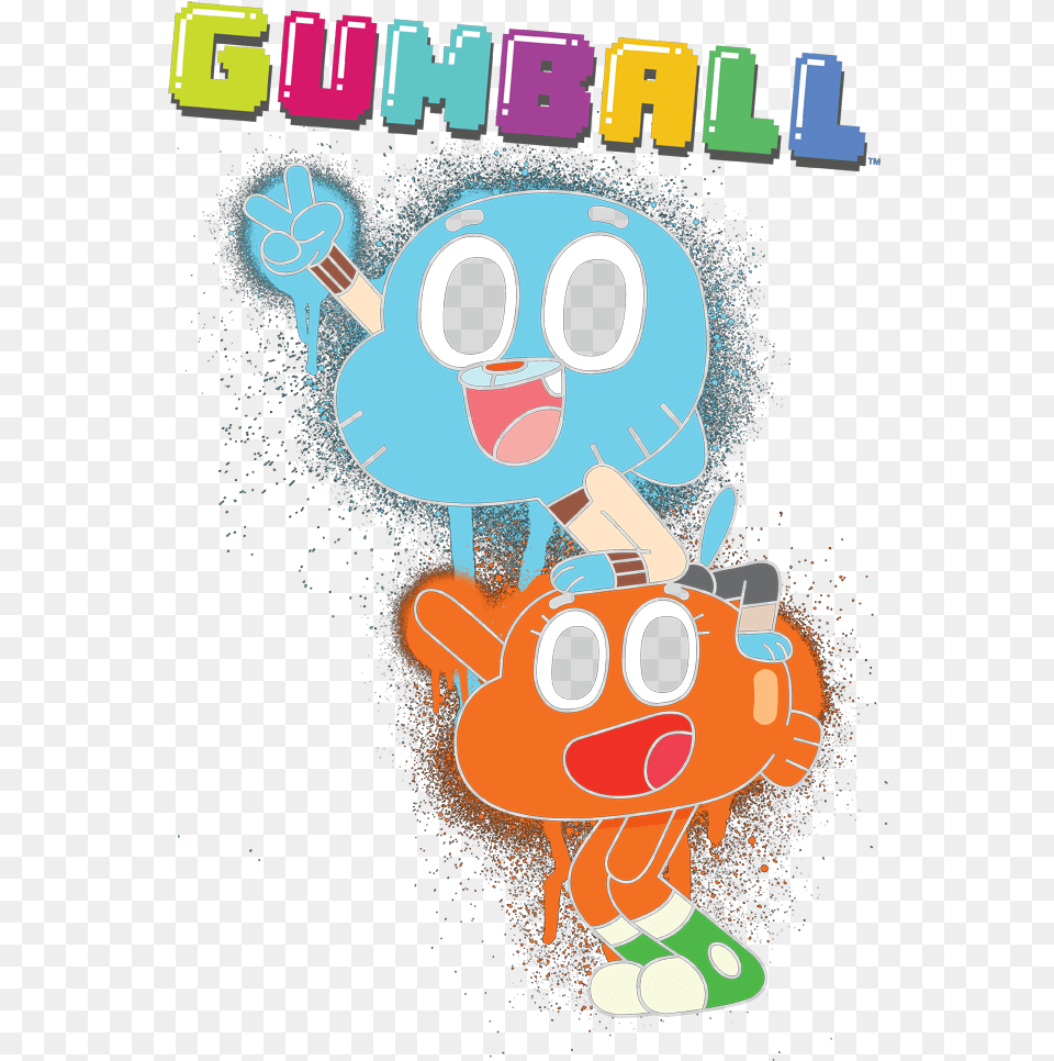 The Amazing World Of Gumball Gumball Spray Youth Hoodie Amazing World Of Gumball, Cartoon Png Image