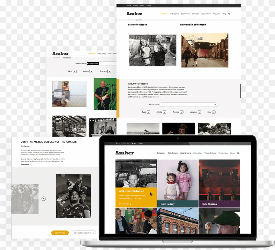 The Amber Collective Website Design Graciela Iturbide, Art, Collage, File, Person Free Transparent Png