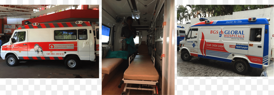 The Ambulances Used Were Quite Different As Well Global Hospitals Group, Vehicle, Van, Transportation, Ambulance Png Image