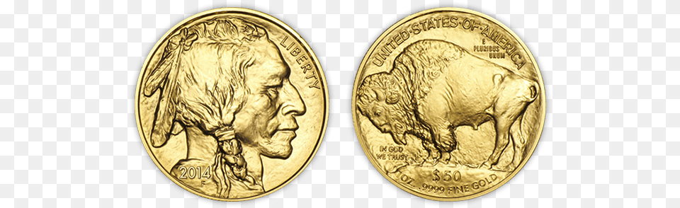 The American Buffalo Gold Coin Features An Image Of Buffalo Gold Coin, Money Png