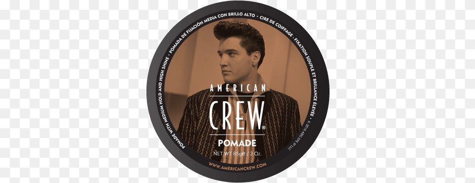 The American Crew Pomade Featuring Elvis Presley American Crew Elvis, Adult, Male, Man, Person Png Image