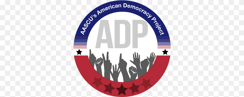 The American Democracy Project Is A Project Jointly American Democracy Project, Logo, Crowd, Person, Body Part Free Png Download