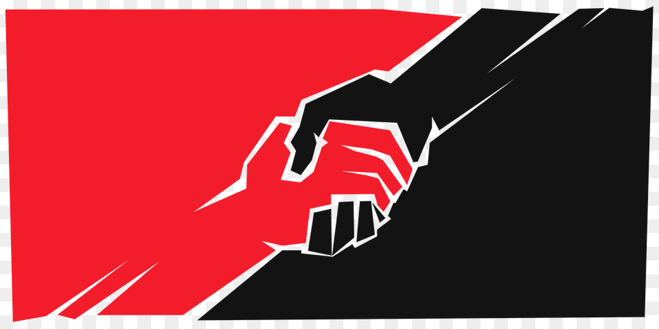 The Anarcho Communist Flag With A Bit Of A Twist Anarchocommunism, Body Part, Hand, Person Free Png