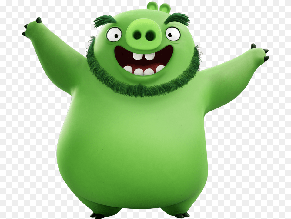 The Angry Birds Movie Pig Leonard Image Angry Bird Movie Pig, Green, Toy, Mascot Free Transparent Png