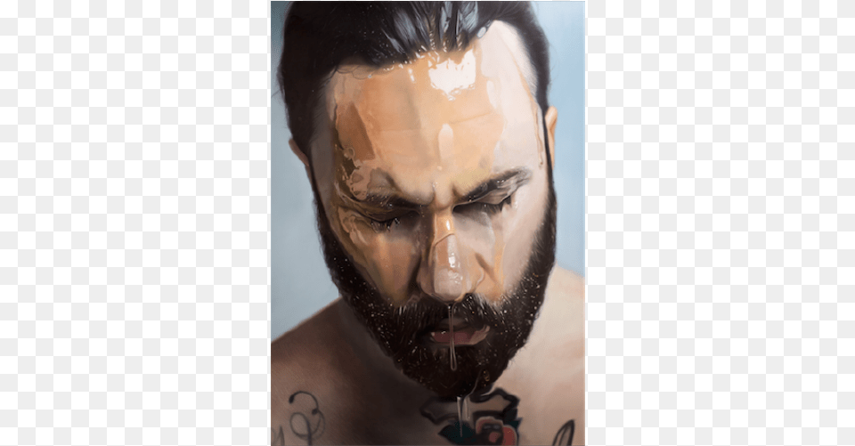 The Animal Hyper Realistic Painting Hd, Beard, Face, Head, Person Png Image