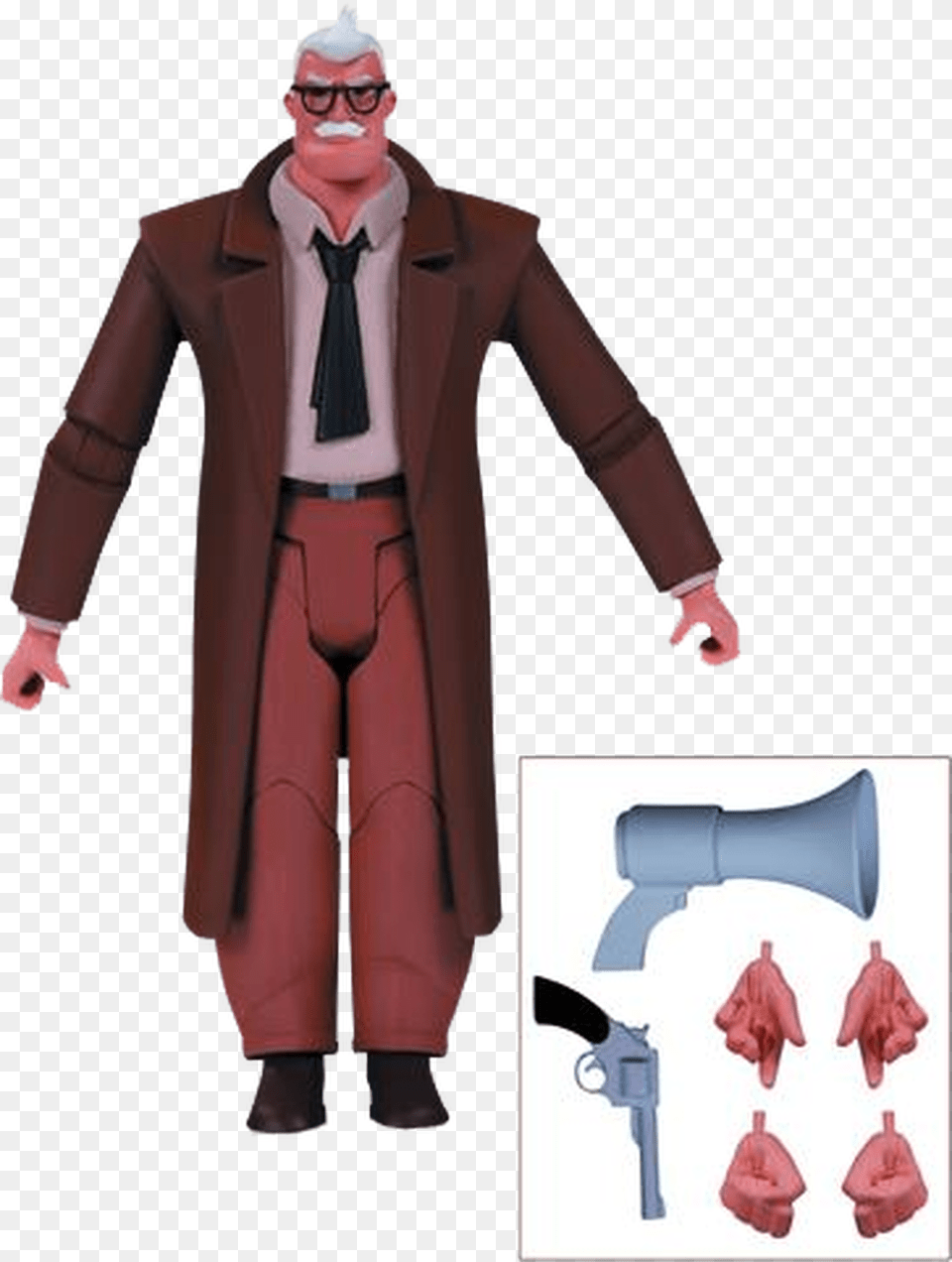 The Animated Series Batman Animated Series Figure Commissioner Gordon, Clothing, Coat, Formal Wear, Suit Png Image
