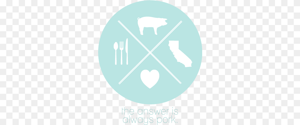 The Answer Is Always Pork Poster, Cutlery, Fork, Disk Free Png Download