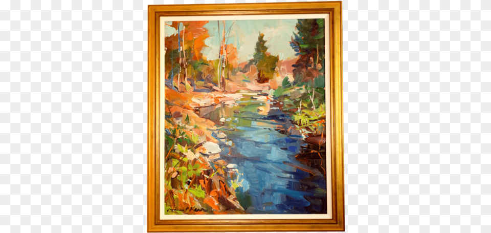 The Antique Shop Paintings Painting Of River Landscape Picture Frame, Art, Modern Art Free Png