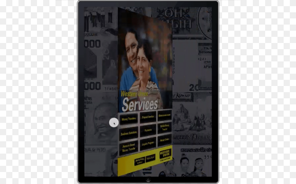 The App Could Also Access Existing Western Union Sites Flyer, Advertisement, Poster, Adult, Person Free Png Download