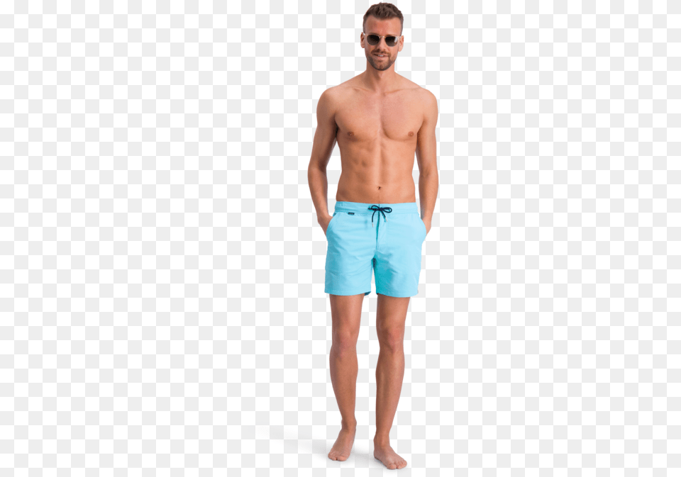 The Aquaramas Swim Man In Swimsuit Transparent, Clothing, Shorts, Adult, Male Free Png
