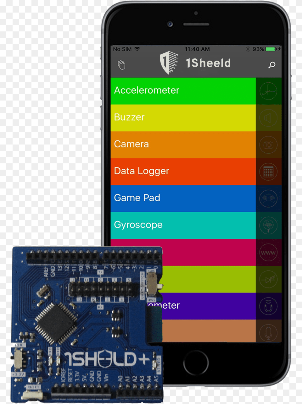 The Arduino Shield For Ios And Android, Electronics, Mobile Phone, Phone, Hardware Free Png Download