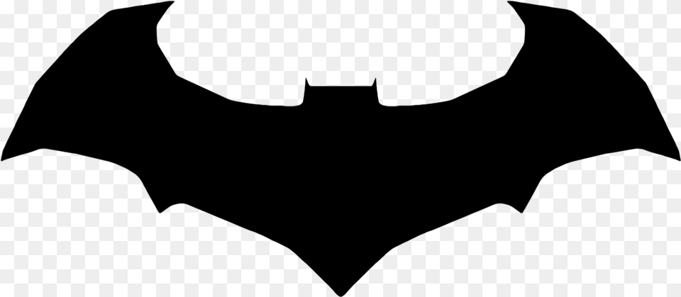 The Arkham Bat Symbol But Still Having That Angular Batman Hush Logo, Gray Free Png