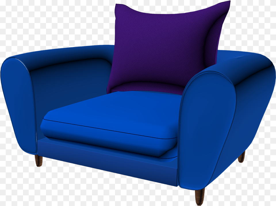 The Armchair Has Also Been Uploaded To Sketchfab Allowing Club Chair, Furniture Free Png