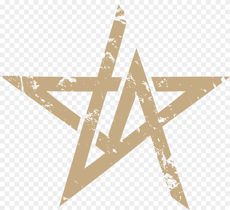 The Arrs Logo666 Pentagram Star Full Size Download Star And Moon Vector, Star Symbol, Symbol, Cross Png