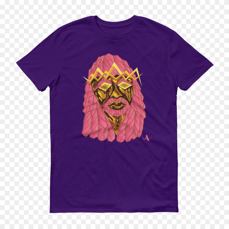 The Art Of A King Jesus Peacegtpiece Graphic T Shirt, Clothing, Purple, T-shirt, Face Free Png Download