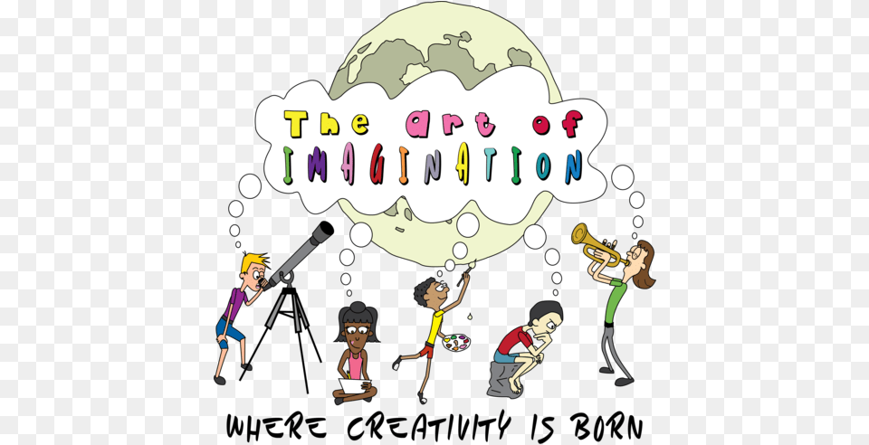 The Art Of Imagination Cartoon, Leisure Activities, Music Band, Musical Instrument, Group Performance Free Transparent Png
