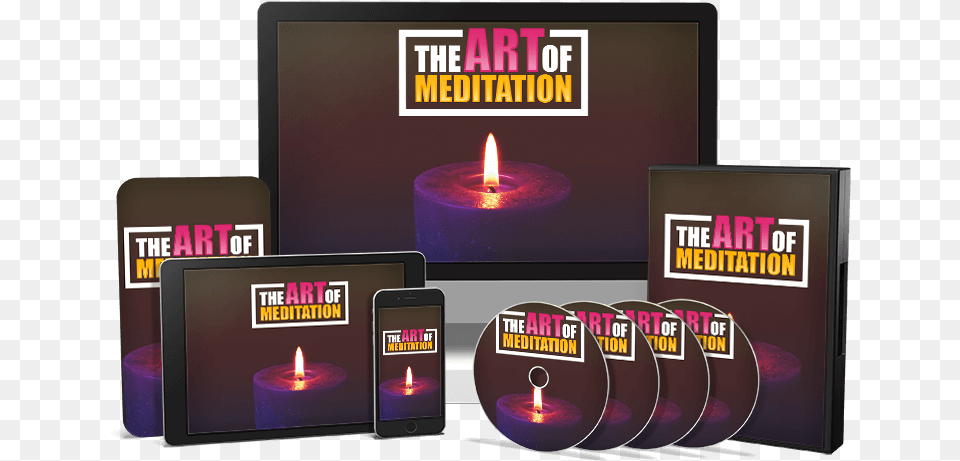 The Art Of Meditation Meditation Plr Course, Candle Png Image
